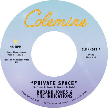 Durand Jones & The Indications - Private Space / Sea Of Love (Dark Purple 7" Vinyl)